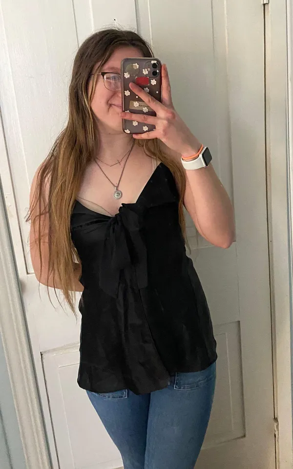 Y2K Victoria Secret black tank top - Image 2