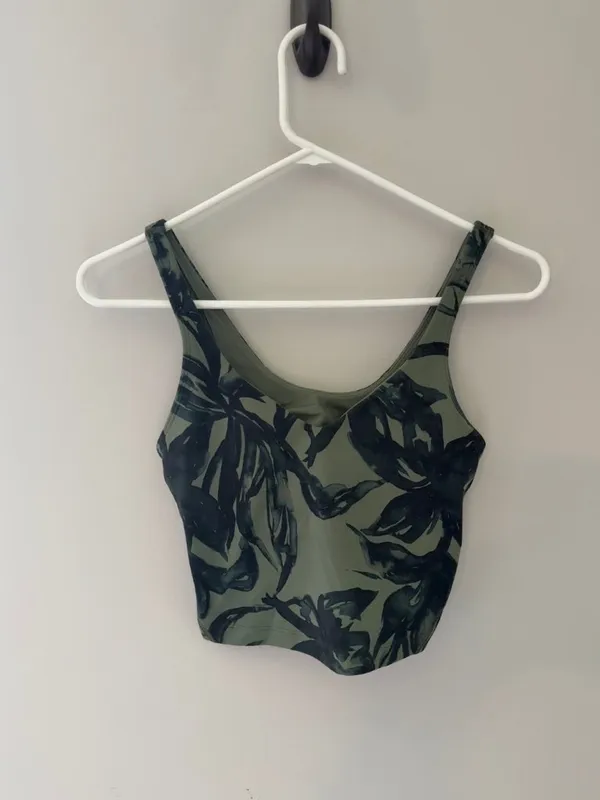 lululemon Align Tank Green Floral Print Size 4 - Image 3