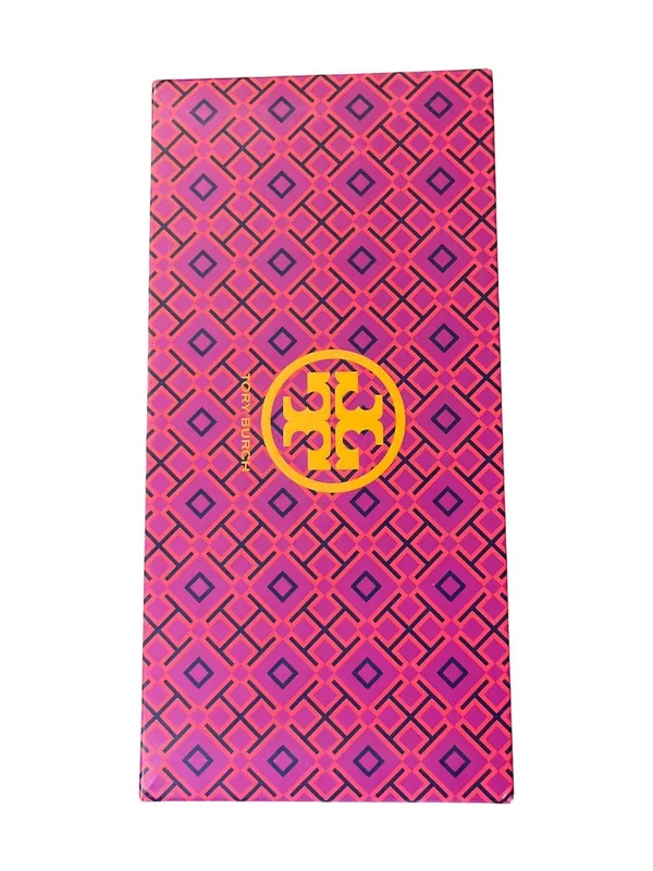 Tory Burch Black Leather Ballet Flats Gold Logo Women's Size 8.5 Used and Box - Image 8
