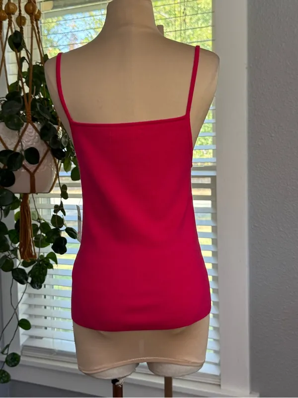 NWT by Anthropologie Knit Square Neck Cami Tank Top Size Medium - Image 4