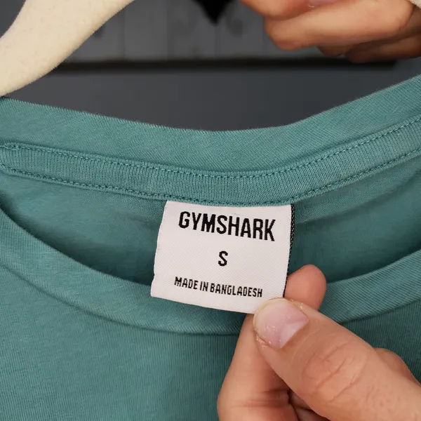 Gymshark Sol Lift Crop Tee Teal Short Sleeve Cropped Workout Top Womens S - Image 3