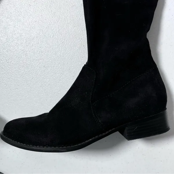 A New Day Black Faux Suede Over-the-Knee Boots - Image 2