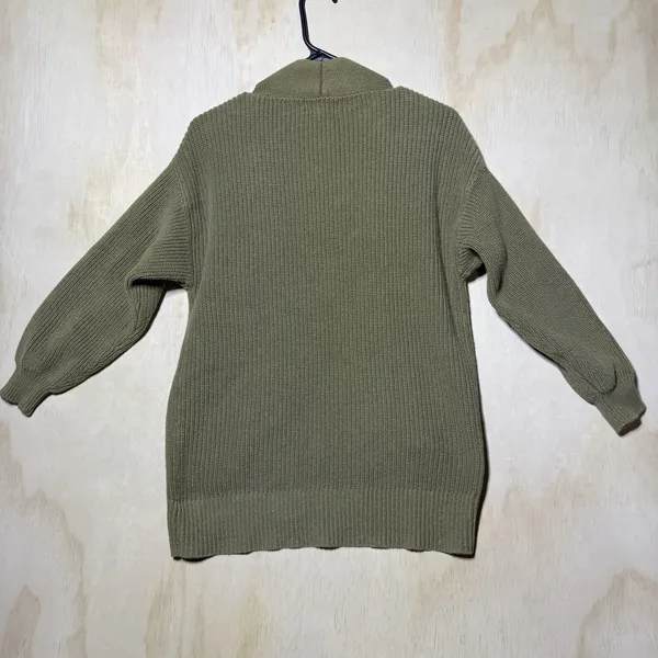 Universal Threads Womens XS Olive Green Chunky Knit Open Front Cardigan Sweater - Image 8