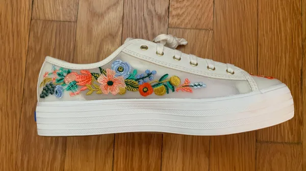 Keds Floral Embroidered  Shoes - Image 4