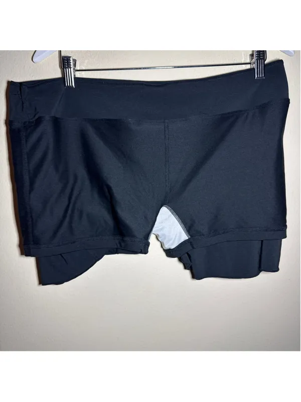 Nike Dri-FIT Athletic Skort Black White Size XL - Image 5