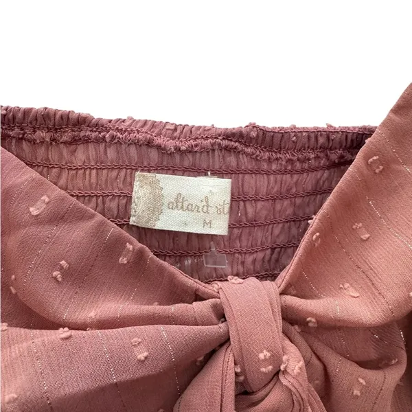 ALTAR’D STATE Dusty Rose Smocked Blouse - Image 3