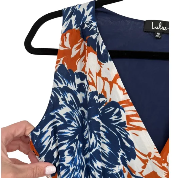 NWT Lulus Desert Trip Floral High-Low‎ Sleeveless Wrap Dress Size XS Feminine - Image 10