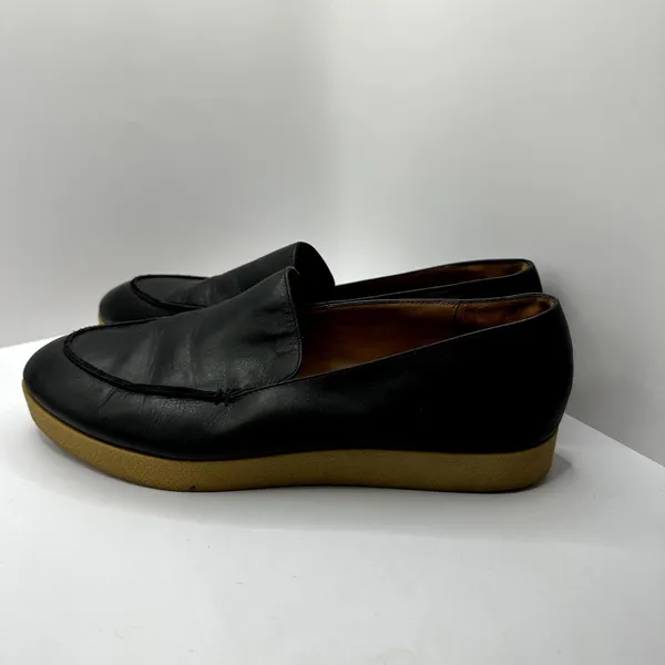 & Other Stories Black‎ Leather Chunky Sole Flatform Loafers Women's 9.5 - Image 3