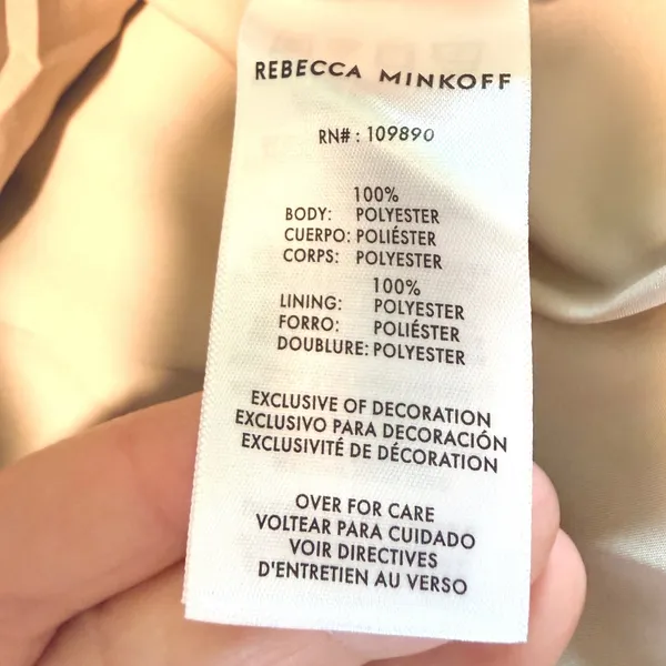 NEW Rebecca Minkoff XL Cropped Trench Coat Khaki Beige Double Breasted NWT - Image 8
