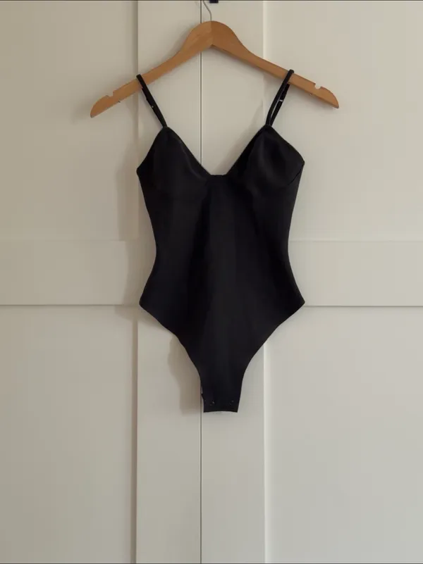 NWT Skims Cotton Shapewear Thong Bodysuit XS - Image 3