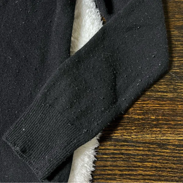 J. Crew Black Wool and Cashmere Button Front Sweater Cardigan - Image 4