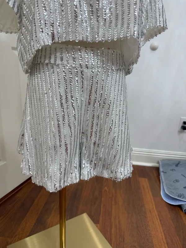 BuddyLove Sequin Set Silver Size M - Image 3