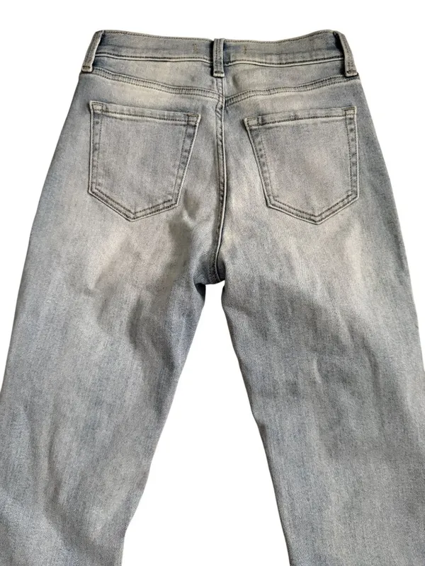 EUNINA Distressed Light Wash Ricky High Rise Boyfriend Jeans Size US Small - Image 3