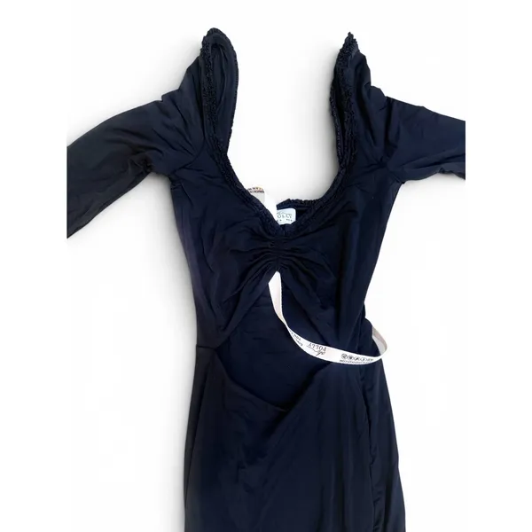 Oh Polly Matilda Black Cut Out Maxi Dress‎ NWT US 0 Ruched Bodycon Gown - Image 9