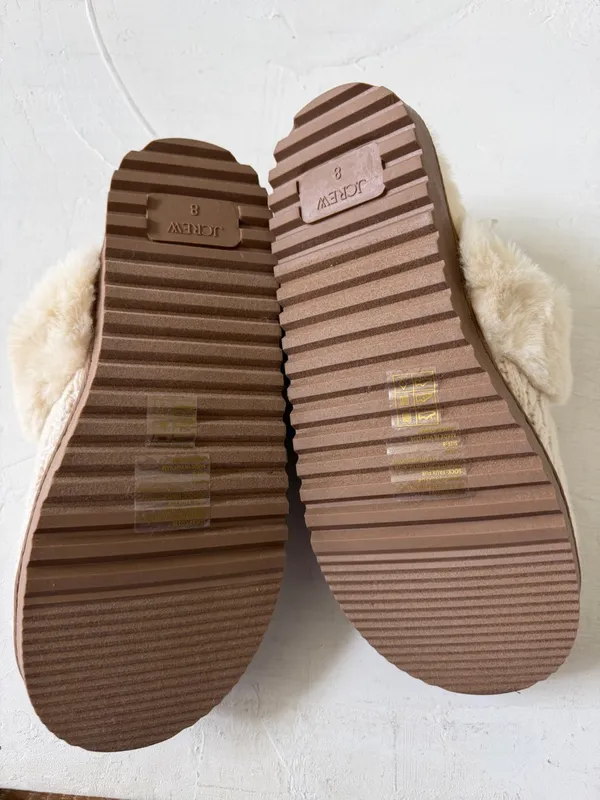 J CREW Cable-knit scuff slippers Size 8 NWOT - Image 5
