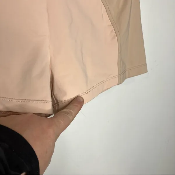 House of CB London tan bike shorts‎ ruched waist size medium casual compression - Image 5