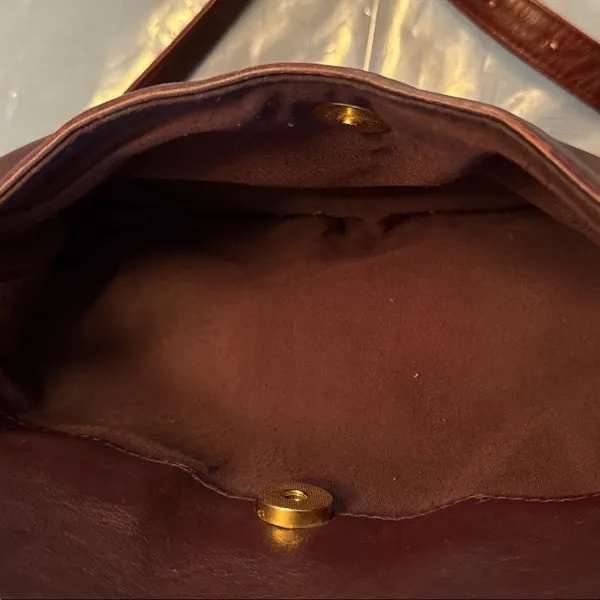 Etienne Aigner Rich Brown Leather Shoulder Bag - Image 5