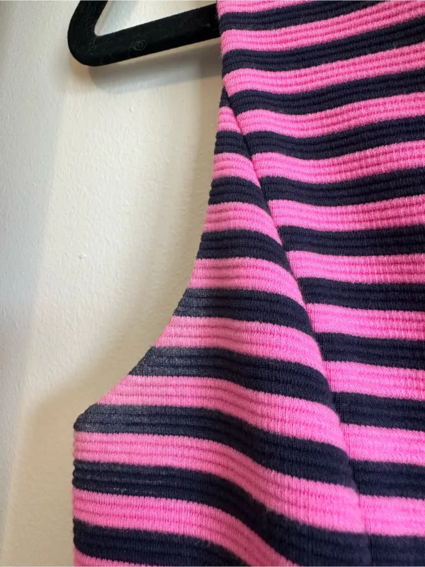 Lilly Pulitzer Brielle Striped Sleeveless Fit and Flare Dress Pink Navy womens - Image 3