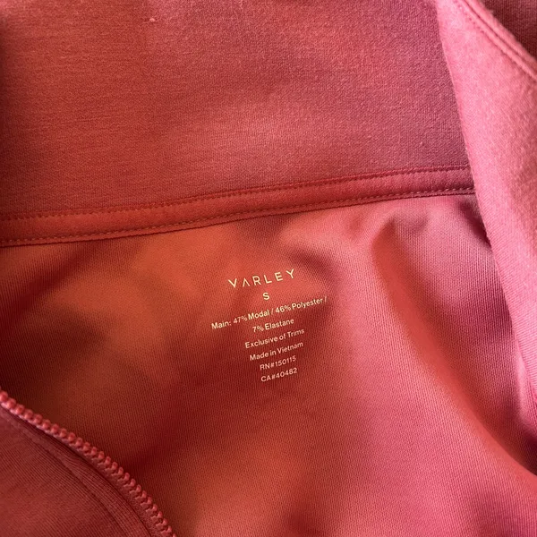 Varley Dusty Rose Half-Zip Turtleneck Pullover - Image 9