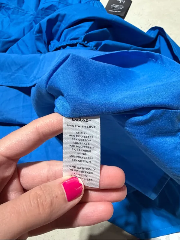 Lulus loveable cutie Blue sleeveless Tiered Midi Dress small NWT - Image 8