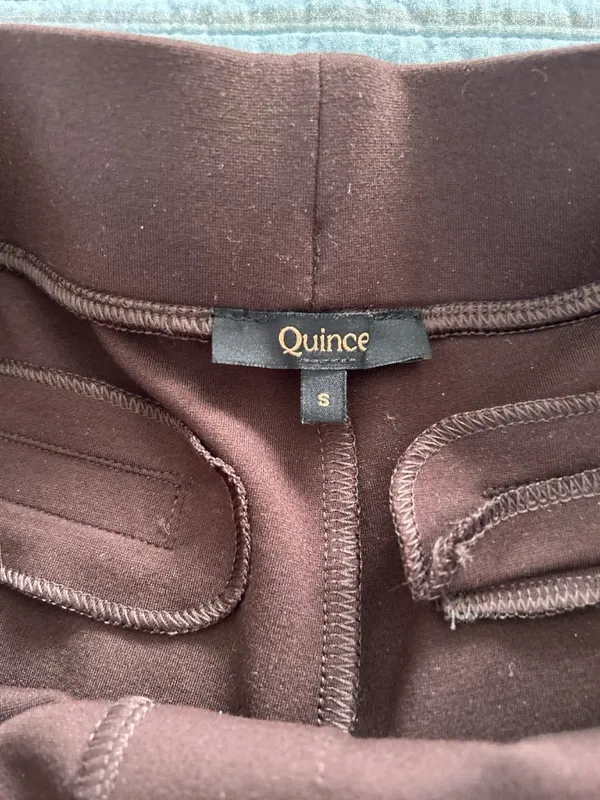 Quince Ultra-Stretch Ponte Wide Leg Pants Espresso Brown Size S - Image 13
