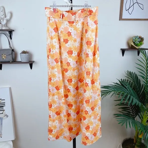 Charlie Holiday Cindy Floral Crop Top Maxi Skirt Set Retro Boho Vacation 2 Piece - Image 11