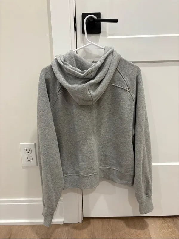 Quince Heavyweight Fleece Cropped Half Zip Hoodie Size Small - Image 5