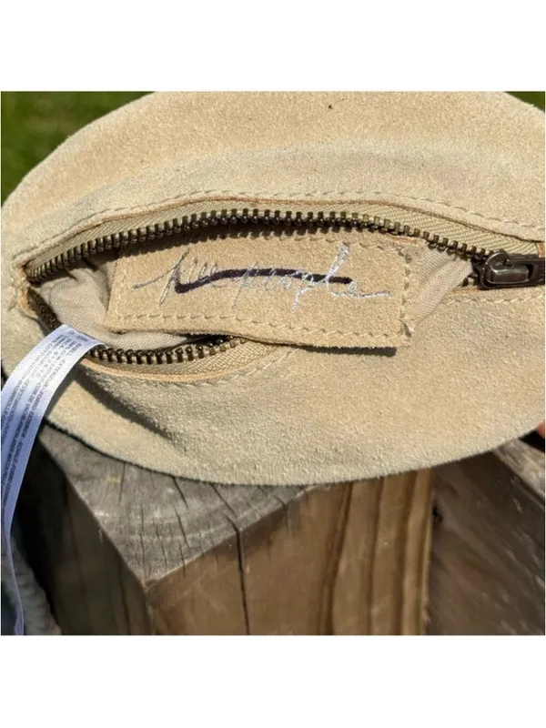 NEW Free People Kingsley Tan Suede Braided Wristlet NWT - Image 7