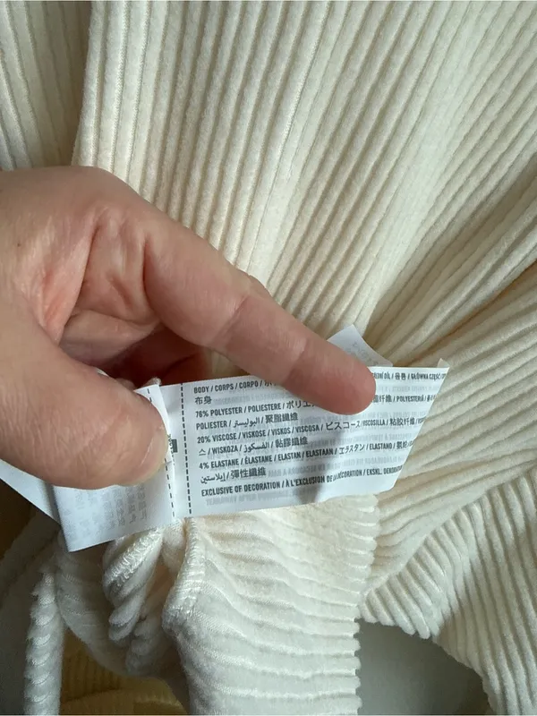 Abercrombie Velour Ribbed Lounge Hoodie Cream M NWT - Image 6
