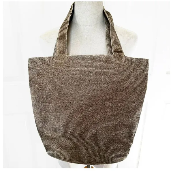 Eric Javits New York Squishee Tote Bag Tan - Image 2