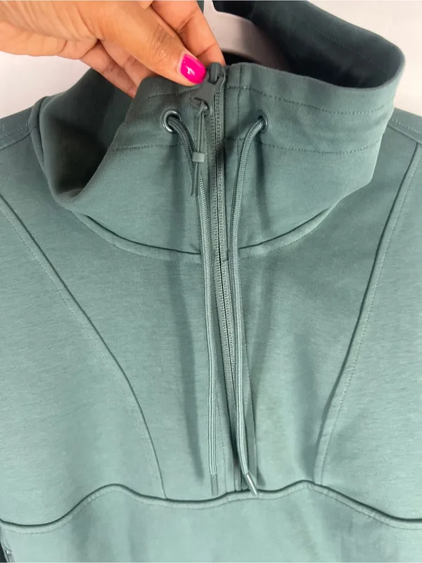 Old Navy Teal Green Dynamic Fleece Half-Zip Sweatshirt - Image 10