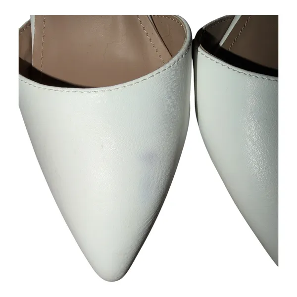 Dream Paris White Ankle Strap Pointed Toe Stilettos, Size 9.5 - Image 4
