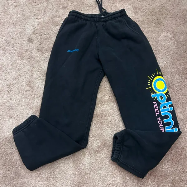 Madhappy Local Optimist Black Hoodie and sweatpants set - Image 3