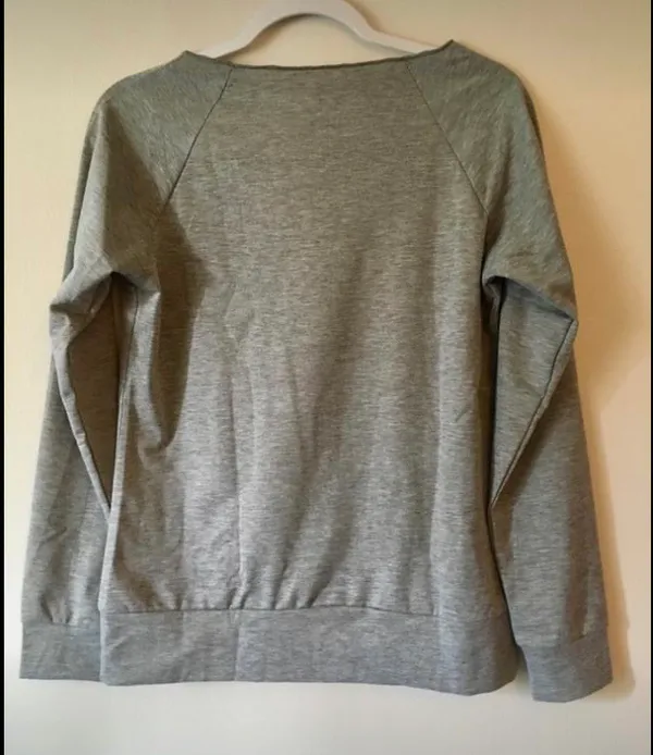 Pumpkin Sweatshirt, Medium 🎃 Gray - Image 4