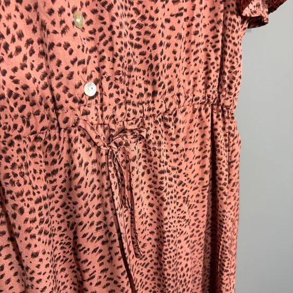 Pretty Garden NWT Pink Animal Print Tiered Maxi Dress - XXL - Women's Plus Size - Image 3