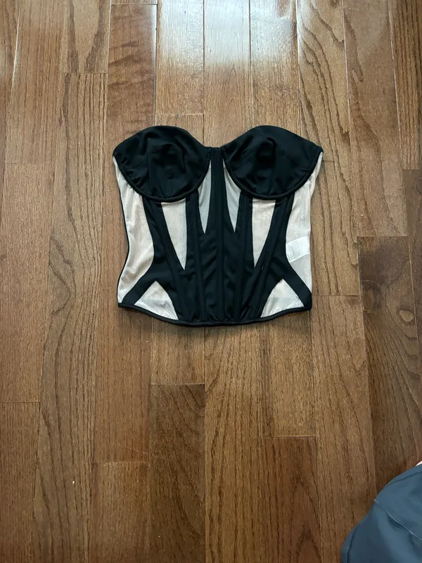 EDIKTED Galaxy Cupped Mesh Corset medium - Image 2