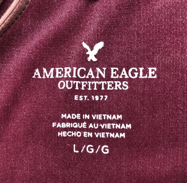 American Eagle: Mauve Pink Crushed Velvet Top - Image 4