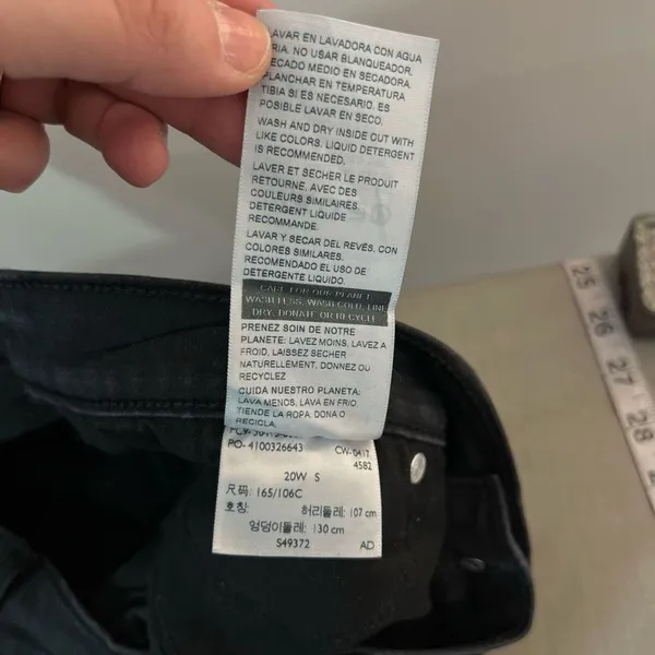 Levi's 🔥🔥 5/$25 sale 🔥🔥 Signature Curvy Straight Leg Jeans Black Size 20W - Image 7