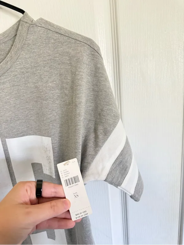 Anthropologie Daily Practice NEW Gray Athletic Maxi Shirt Dress - Image 4