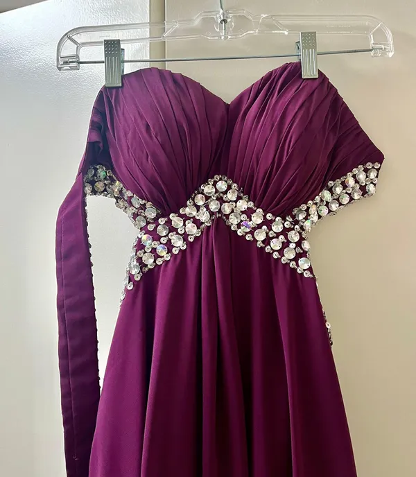 Strapless Beaded Prom Dress - Image 2