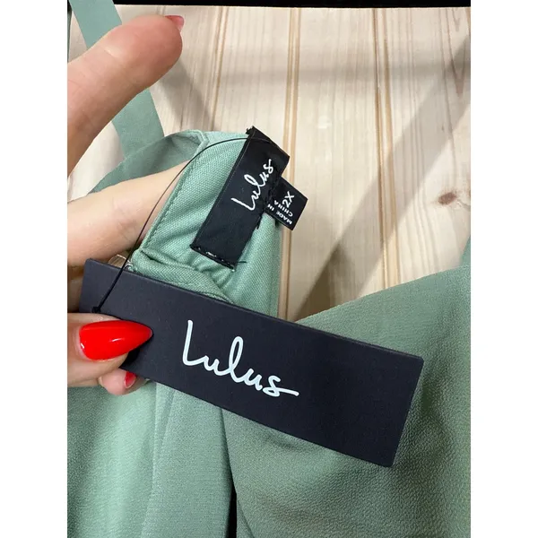 NWT Lulus Remarkable Arrival Sage Brush Sleeveless Maxi Dress Bridesmaid Sz XXL - Image 7