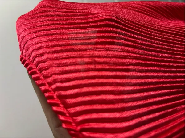 Love,Fire‎ Vibrant Red Pleated Wide-Leg Jumpsuit Sleeveless Size L NEW - Image 12