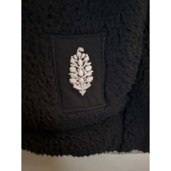 FP Movement Free People Mountain High Sherpa Fleece Vest - Black- Size XS - Image 2