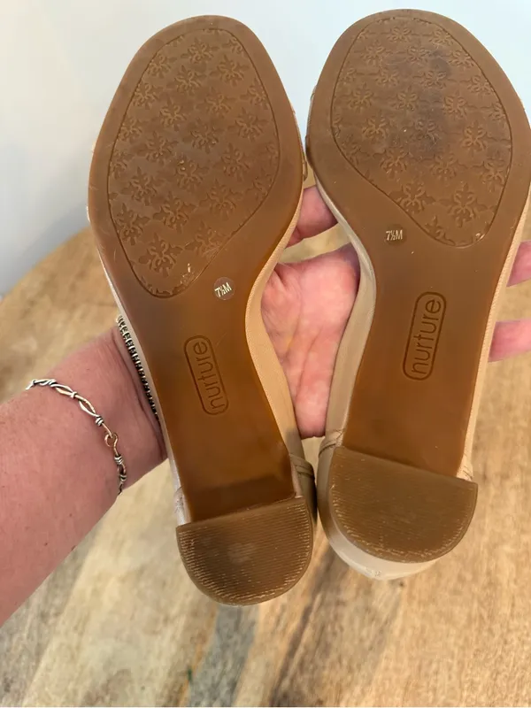 Nurture by Lamaze Leila Block Heel Sandal Nude Blush Leather Size 7.5 - Image 10
