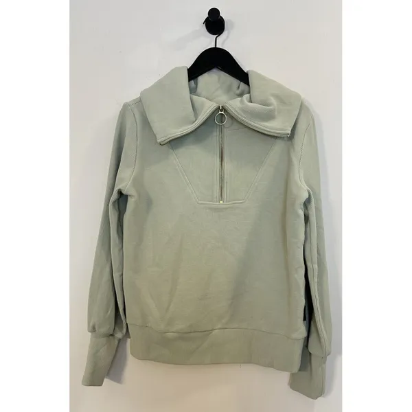 VARLEY Vine Ottoman Half Zip Pullover in Desert Sage Size X-Small - Image 5