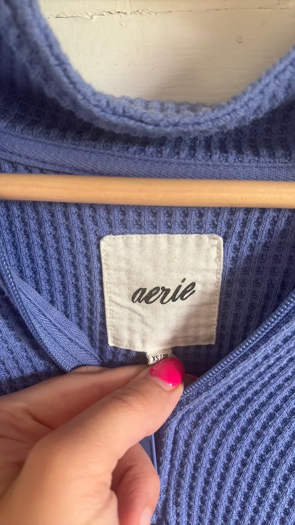 Aerie Cropped Quarter-Zip - Image 3