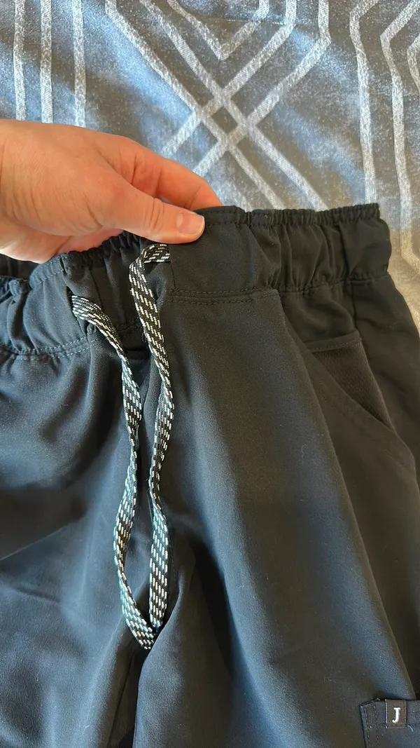 Jaanuu Scrub Pants Jogger Black - Image 4