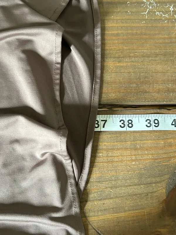 NWT Amanda Uprichard Thomas Dress Taupe size Medium - Image 7
