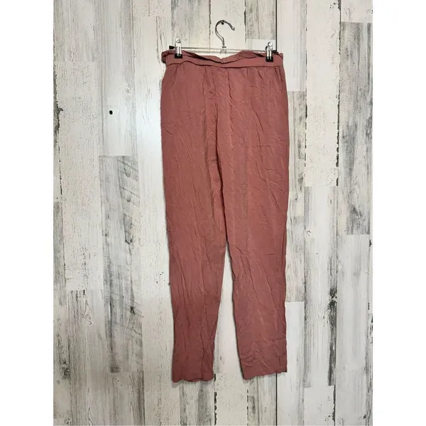 Ambiance Womens comfortable relaxed paper bag pants Size small - Image 10