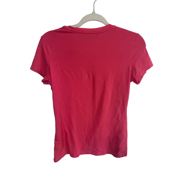 U.S. Polo Assn.‎ S Pink V-Neck T-Shirt Women's Luxury Feel Short Sleeve - Image 2